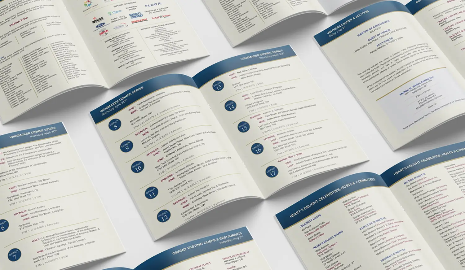 American Heart Association print design project.