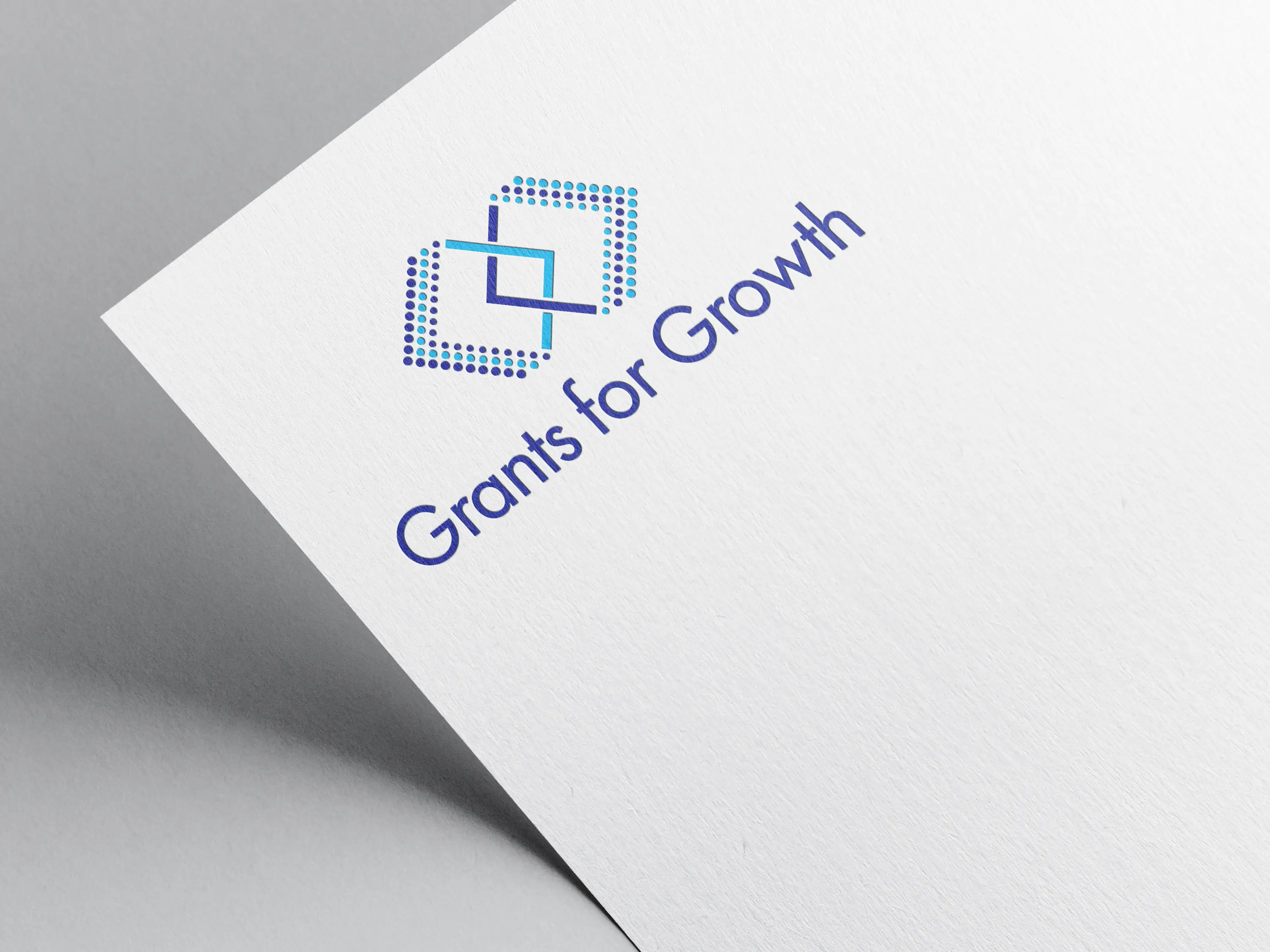 Grants for Growth logo on paper