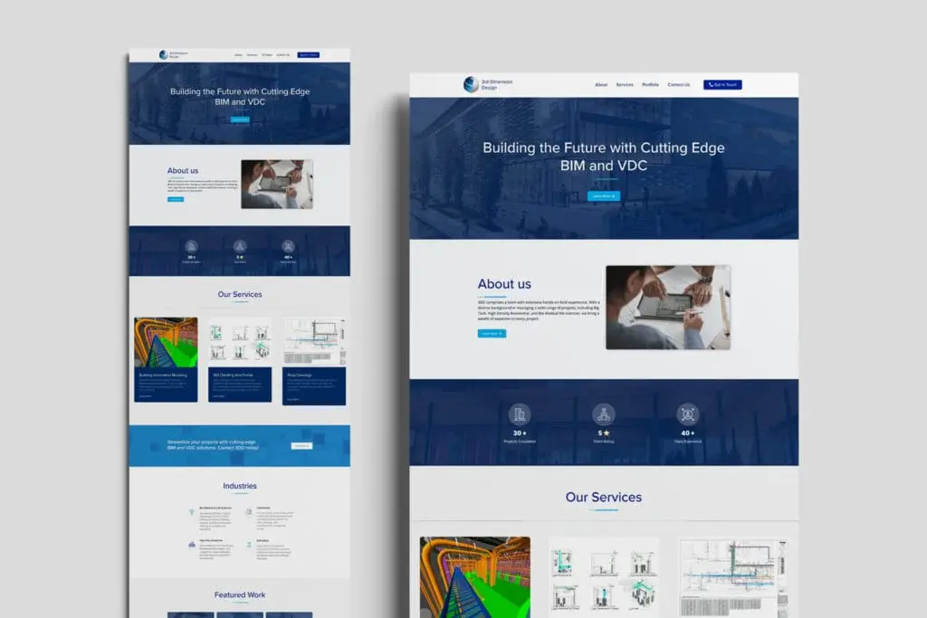 3DD Website design for bay area small businesses.