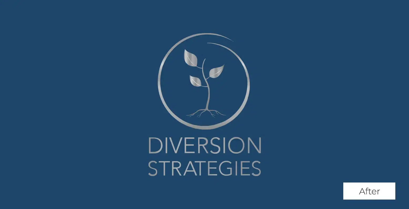Diversion Strategies logo re-design for consultants.